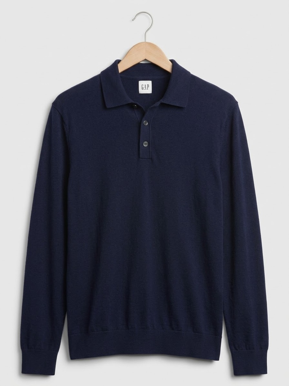 GAP  Women’s Long-Sleeve Navy Polo Shirt
